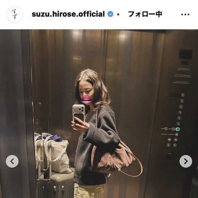 広瀬すずのインスタグラム＠suzu.hirose.officialより