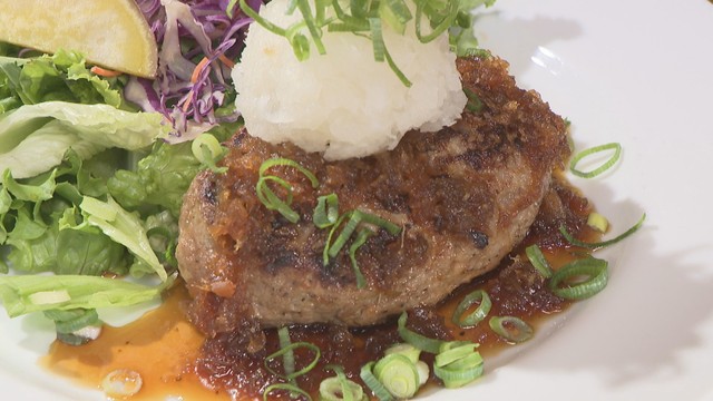 和牛の脂が甘い！和風おろしハンバーグ　レストランの本格的な洋食をテイクアウトで　岡山【ほっとマルシェ】