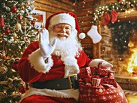 優しい笑みを浮かべるサンタクロース ※画像はAIが作成したイメージです（Nuttaya Nampai:stock.adobe.com）