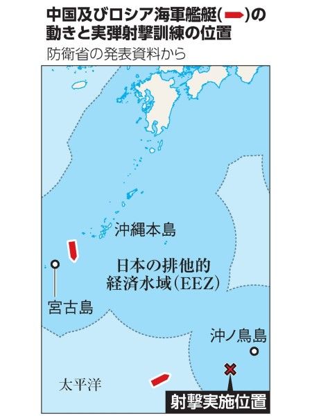 中国軍、日本のEEZ内で射撃訓練 ｜ 朝日小学生新聞 | 朝日中高生新聞
