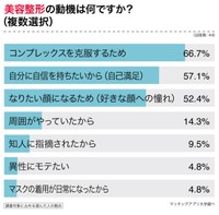 美容整形の動機（提供画像）
