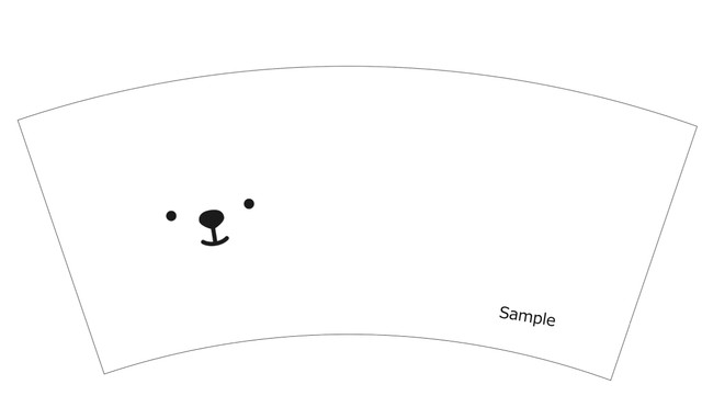 AIRDOのサイトでは紙コップのデザインがダウンロードできる（同サイトより）