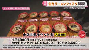 仙台ラーメンフェスタ開幕　全国２１の人気ラーメン店が集結　仙台・太白区あすと長町