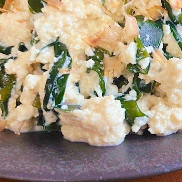 完成した白和え／脱サラ料理家ふらお┊初書籍『ひらめきレシピ』　公式Xより