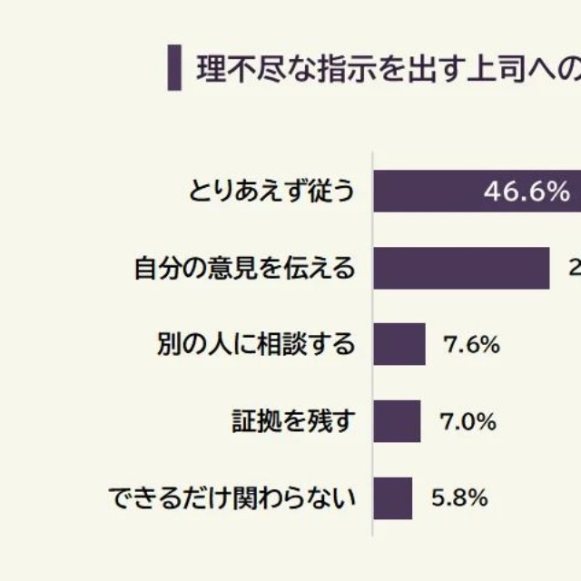 理不尽な指示を出す上司への対応（提供画像）