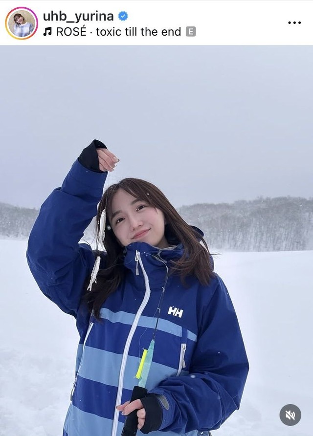 柴田祐里菜アナウンサーのインスタグラム＠uhb_yurinaより