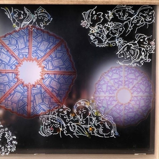 セアまりさんが見ている幻視の世界は、この絵が複雑に“動く”のだという