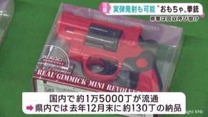 実弾が発射できる「おもちゃ」の拳銃　宮城県警が回収を呼び掛け