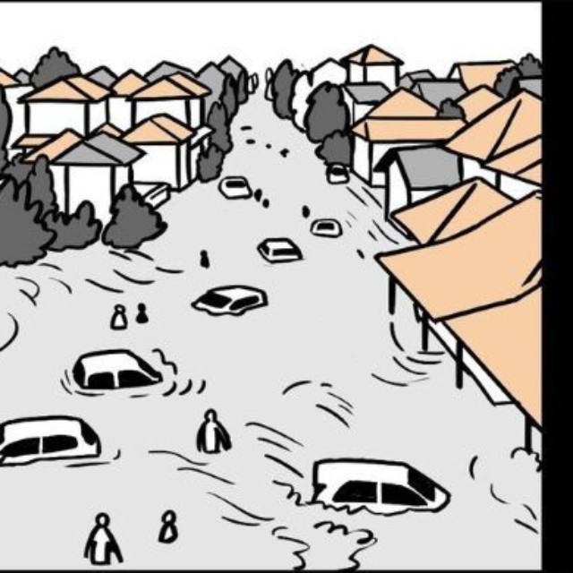 大きな被害を出した２０２５年の洪水 ※アマットル・キナさん提供（一部抜粋）