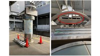 1・2・3番ホーム　金具が落下した付近の写真　提供：JR四国