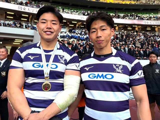 ラグビー - 明治大・最上太尊 早明戦の流れを決める2トライ 王者を