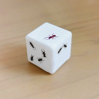 八羽さんが作ったアリのサイコロ（画像提供：八羽さん）