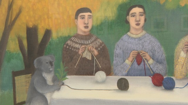 岡山市出身の画家、吉行鮎子さんの絵画