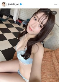 「DRW」新ランジェリーモデルに就任した上西怜　上西怜のインスタグラム（@jonishi_rei）より＝25年5月10日投稿
