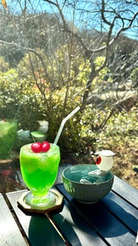 お風呂に入るスタイリッシュな目玉おやじさん（提供：U-K(新垢)さん）