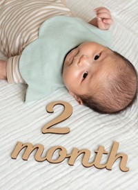 生後2カ月！ママが撮った月齢フォト♡（提供：＠shopapa_styleさん）