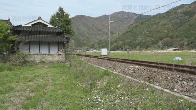 事故現場　津山市妙原