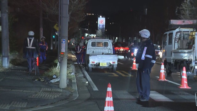 横断歩道を渡っていた７０代女性が車にはねられ重傷　仙台・青葉区