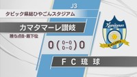 J3カマタマーレ讃岐　アウェーでFC琉球と引き分けで最下位のまま