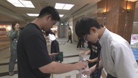 中高生による募金活動　岡山市