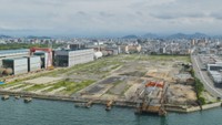 取得した土地　提供：タダノ