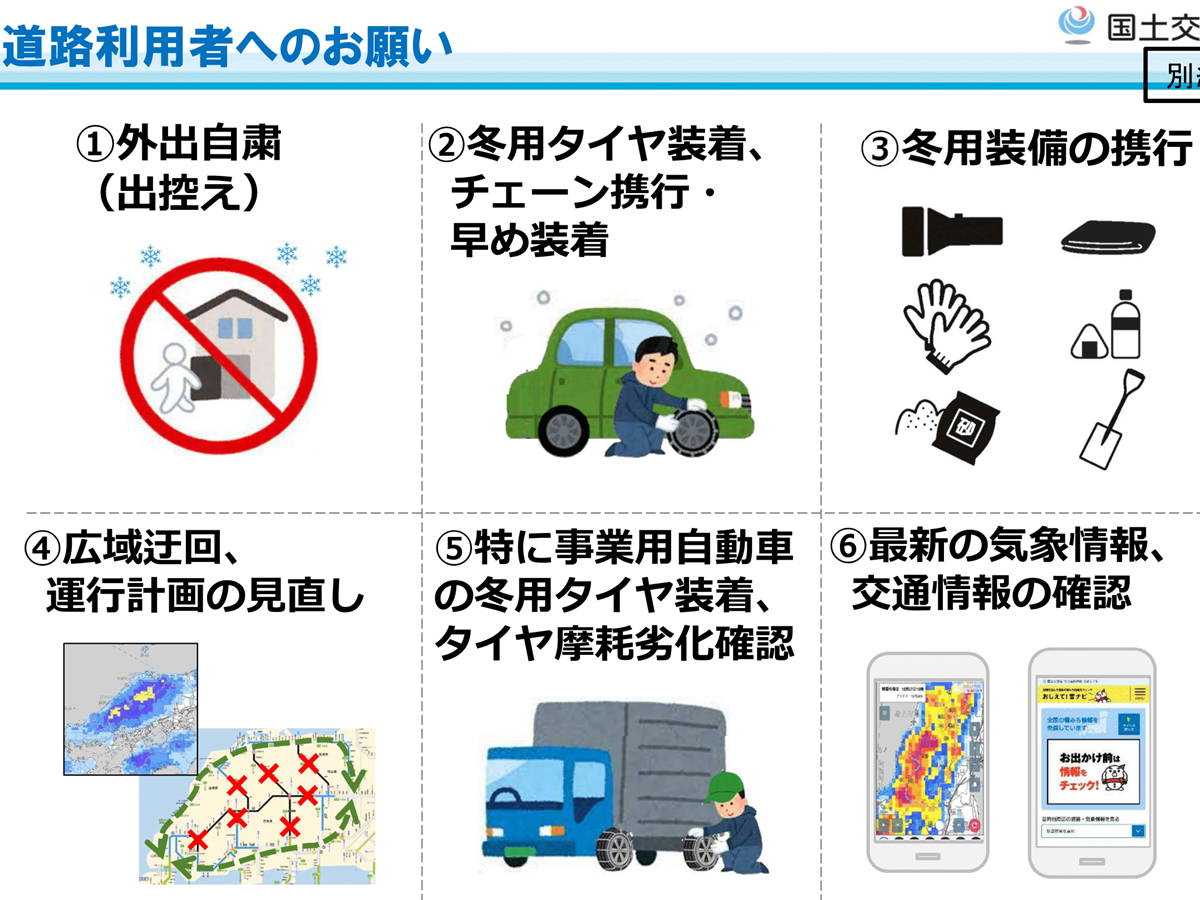 降雪時の車の運転手の注意点