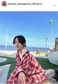 川口春奈のインスタグラム＠haruna_kawaguchi_officialより