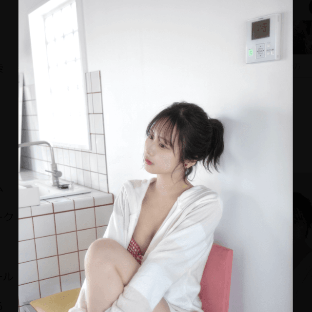 「FLASH」（26年4月28日発売号）に登場した尾木波菜のオフショット　本人のX（@ogi_hana_ ）より