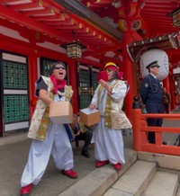 生田神社の節分祭に初参加した「TあんどT」