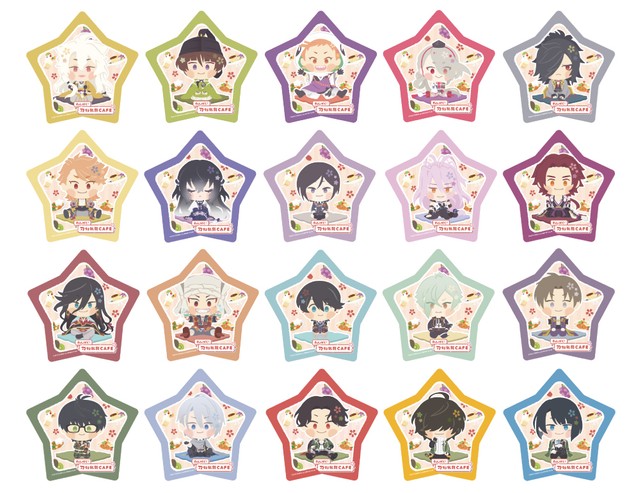 「わんぱく!刀剣乱舞CAFE」オリジナルコースター＜全20種＞　(C)2015 EXNOA LLC/NITRO PLUS