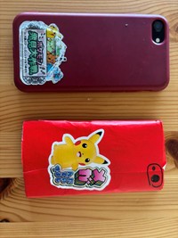 本物との比較②　ポケモンのシールで共通させているところも芸が細かいです（笑）。 ※おこももさん提供