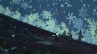 プラネタリウムに映る雪景色