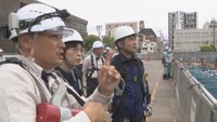 全国安全週間を前に岡山労働局などが建設現場を安全パトロール　3月には6人死傷の事故も　岡山市