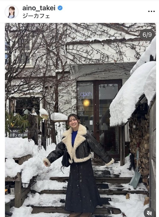 竹井愛乃アナウンサーのインスタグラム＠aino_takeiより