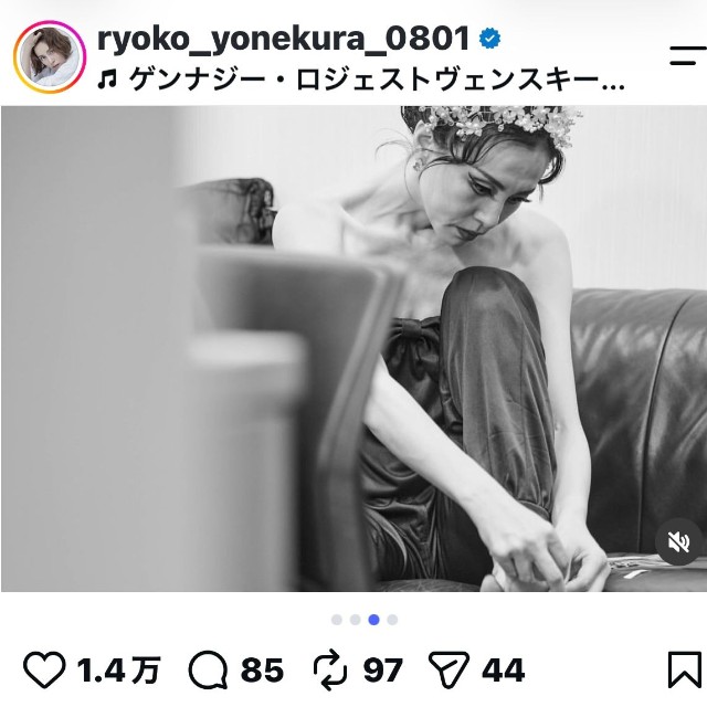 米倉涼子（＠ryoko_yonekura_0801）さんのインスタグラムより