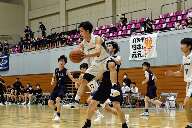 【男子決勝】日川―日本航空（全国高校総体バスケ山梨県大会2022）