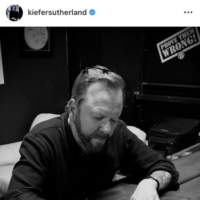 キーファー・サザーランドのインスタグラム＠kiefersutherlandより