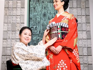 パレスチナ刺繡×着物帯　対等なビジネスで「戦争だけじゃない、素敵な一面広めたい」