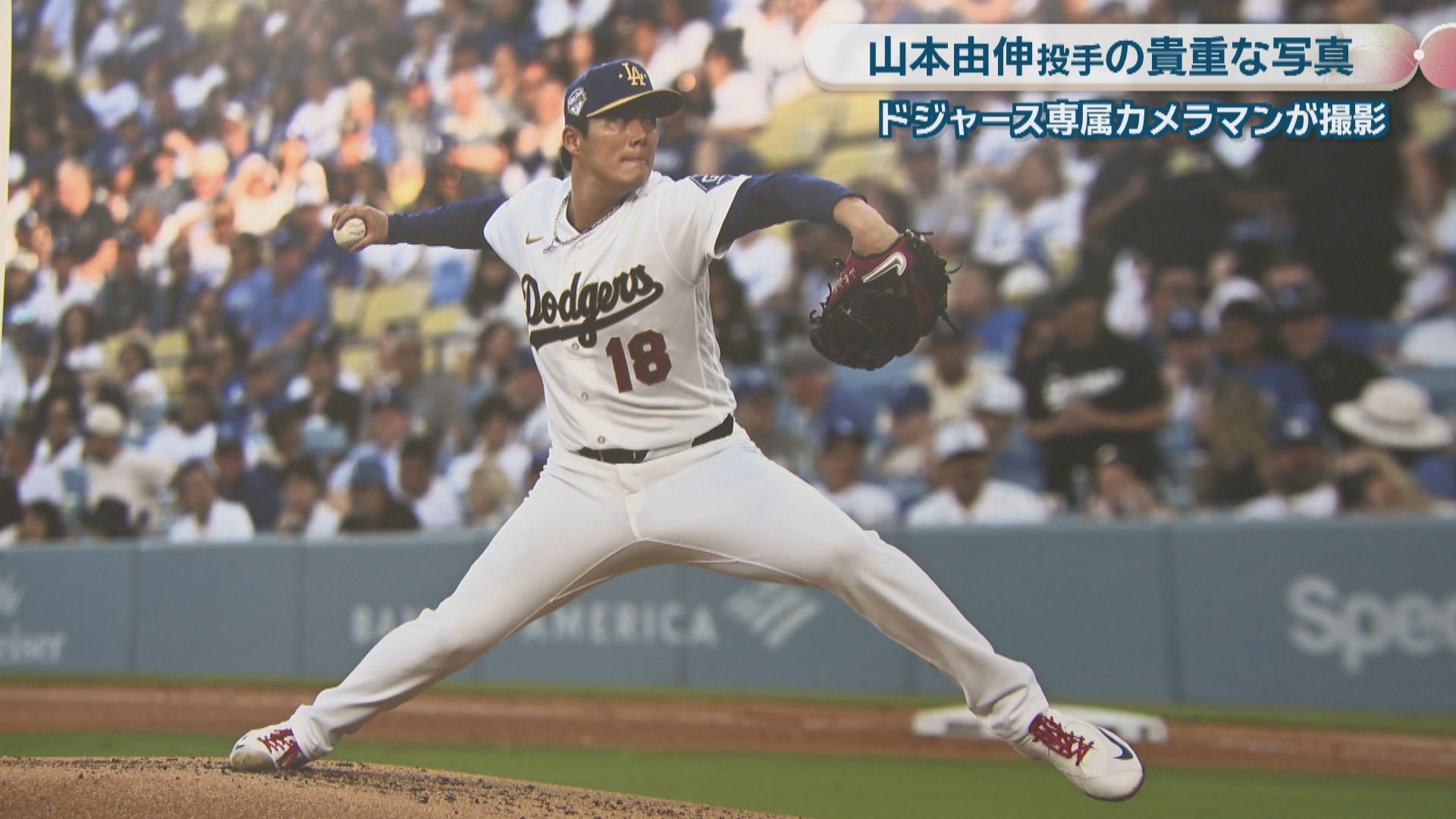 ドジャース専属カメラマンの写真展 山本由伸投手の地元・備前市で国内