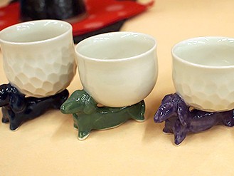 犬モチーフの作品も　こんなバレンタイン「ちょこ」いかが？