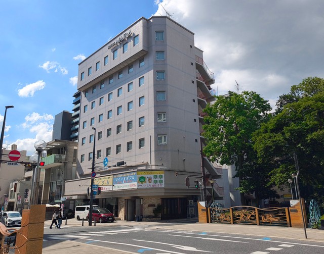 岡山市中心部に立地するホテルマイラ