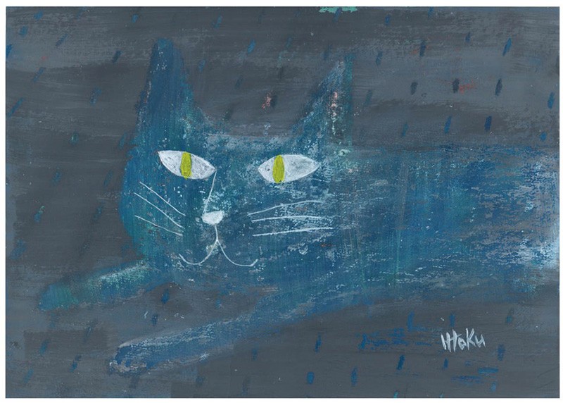 ねぎを見送って初めて描いた猫の絵「おうちに帰ろう」