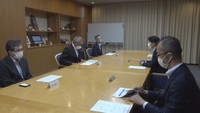 日本カストディ銀行の代表が伊原木知事を訪問