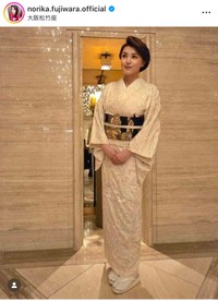 藤原紀香（@norika.fujiwara.official）さんのインスタグラムより