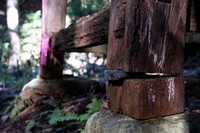 崩壊寸前の仁王門