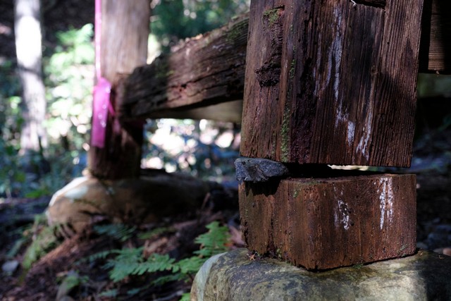 崩壊寸前の仁王門