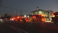 火事があった現場　5日午後8時ごろ