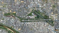 現在の八尾空港　（Ｃ）Google