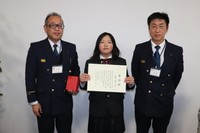 倉敷消防署が中学生を表彰　火事を通報し避難誘導　岡山