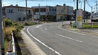 女性がはねられた国道（香川県観音寺市豊浜町姫浜）